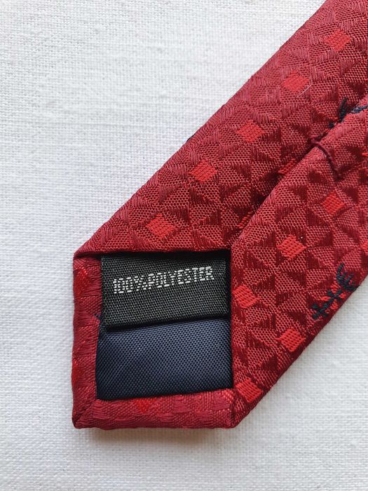 Krawat czerwony bordowy Gdańsk (T)