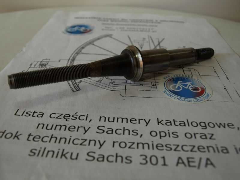 Ośka tylnego koła sachs301 SAXONETTE SPARTAMET Rabbit Hercules