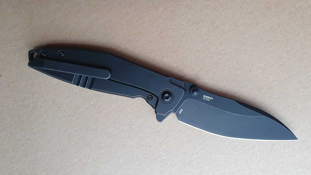 Nóż CRKT Ibis 2561 Black Stonewashed Titanium stal S35VN