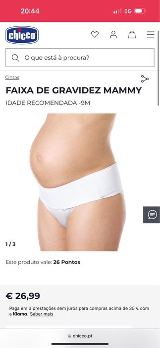 Faixa de gravidez chicco