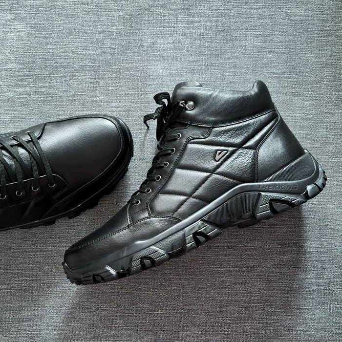 Чоловічі зимові натуральні черевики великого розміру батал 46 47 48 49