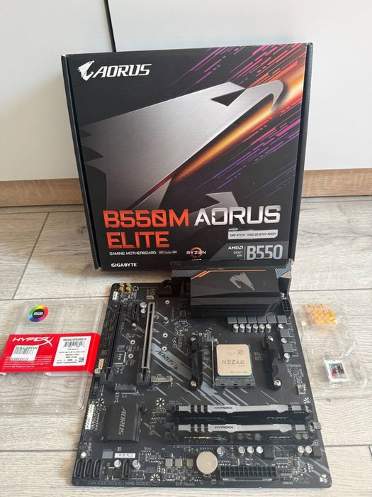 Ігровий комплект Ryzen 5600 AORUS B550M DDR4 RGB 3200 16gb