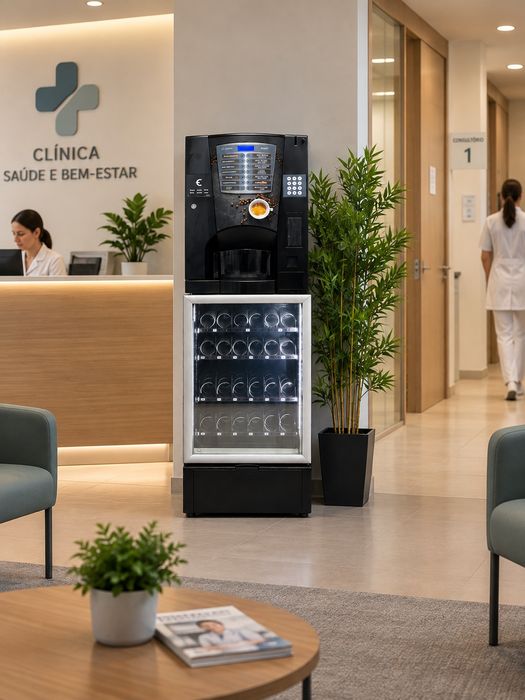Máquina Vending NECTA Renovada | Café + Snacks | Garantia