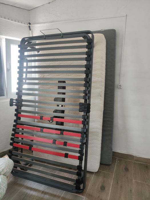 Cama inclinável com motor e colchão