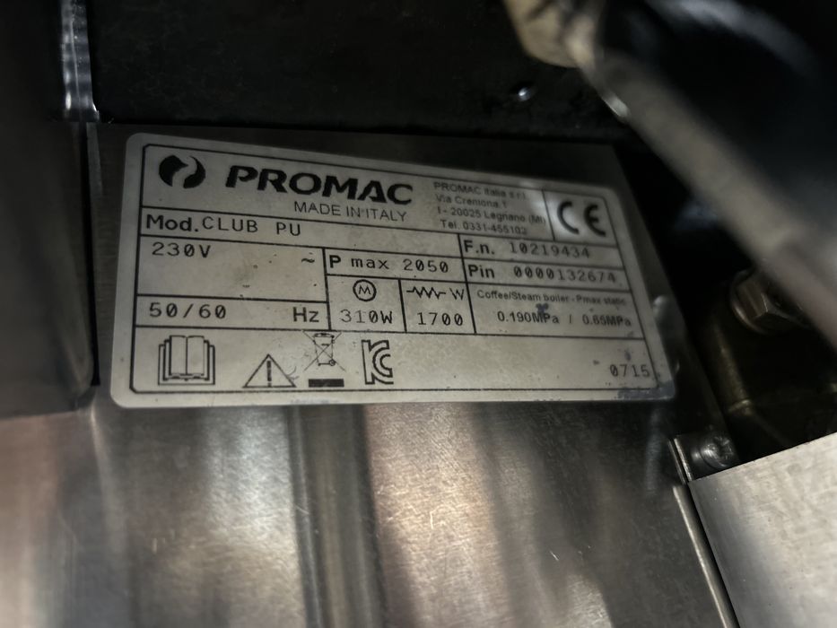 Кофемашина Promak Rancilio однопостова