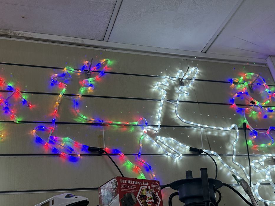 Luzes de natal em figuras