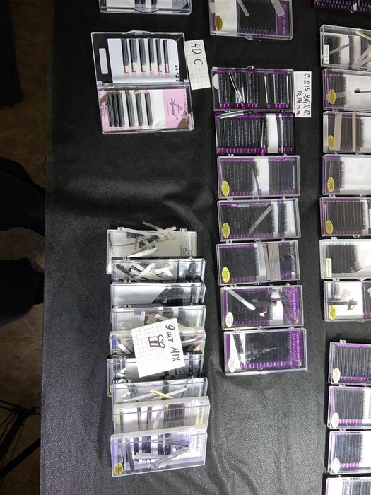 59шт палеток професійних вій для нарощення оремої довжини та міксів.