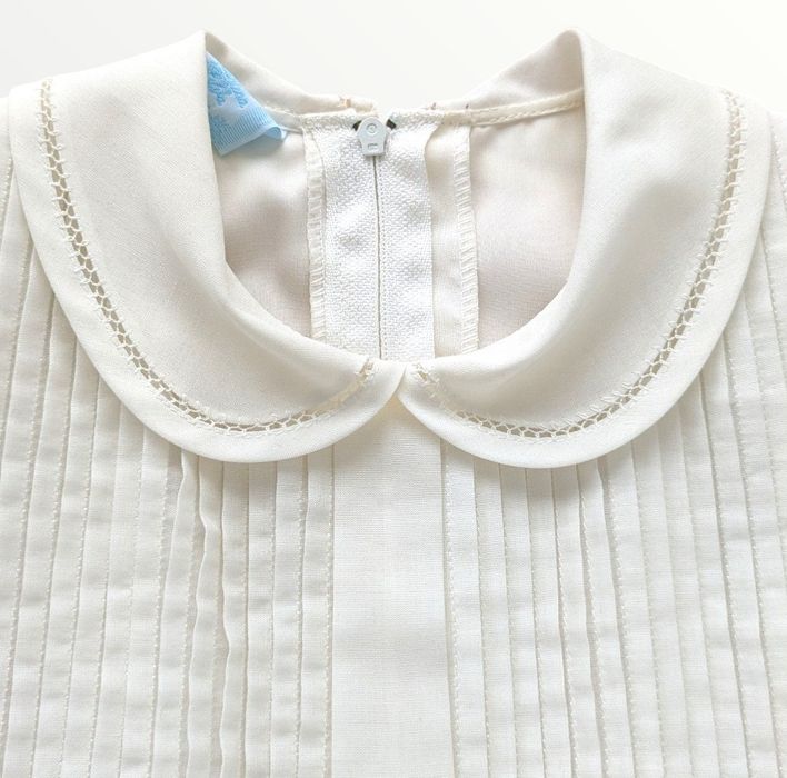 Vestido branco pérola clássico de menina (comunhão)