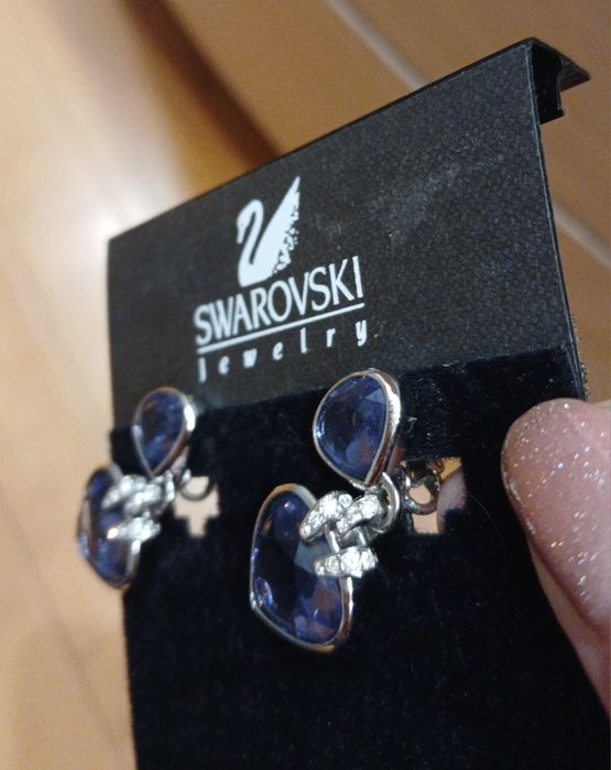 Серьги -клипсы Swarovski