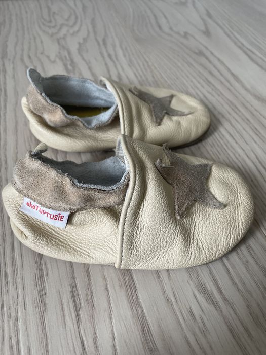 Skórzane kapcie antypoślizgowe Ekotuptusie XL 23