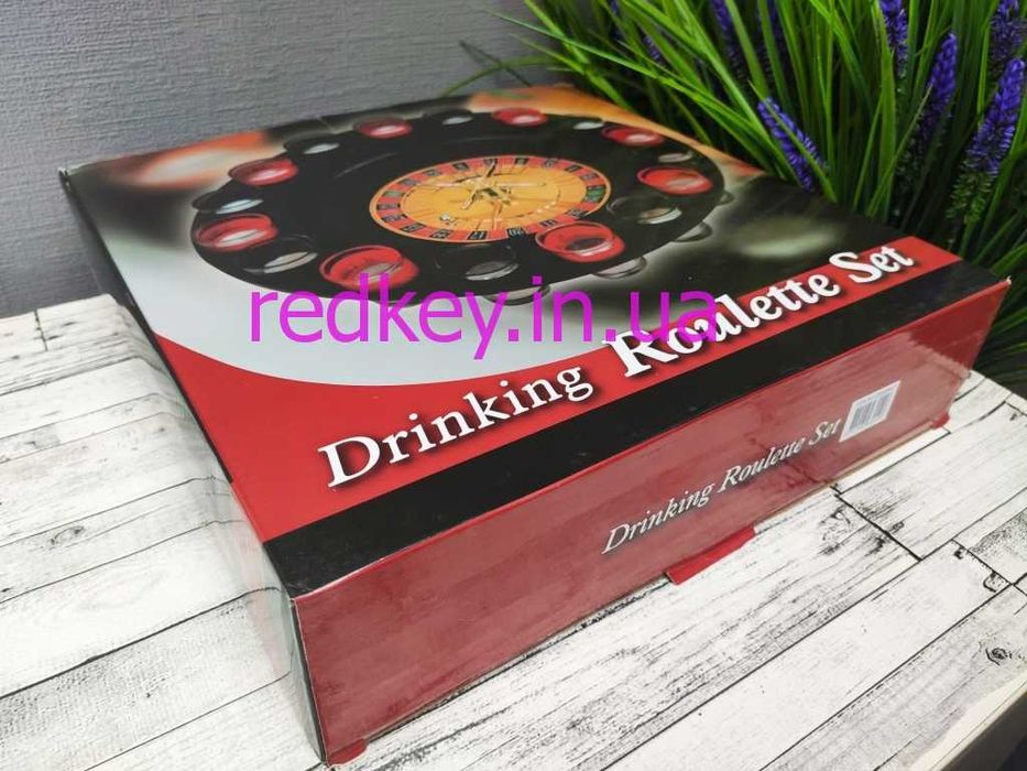 Подарок Настольная игра Алко Рулетка KENVO(пьяная рулетка) 16 рюмок