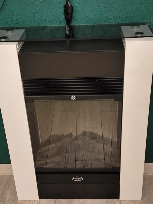 Kominek Elektryczny Obudowa Biały Połysk
