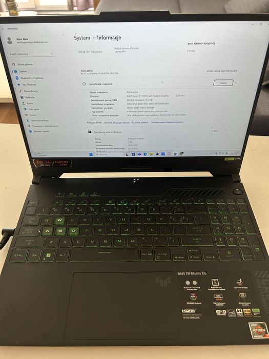 ASUS TUF A15 JEDEN Z Najlepszych laptopów do gier !