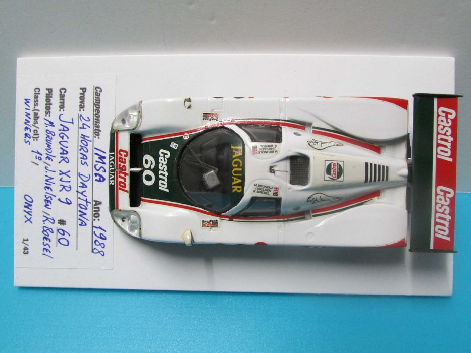 Jaguar XJR 9 #60 - Vencedor 24h Daytona 1988 - Miniatura Onyx esc 1/43
