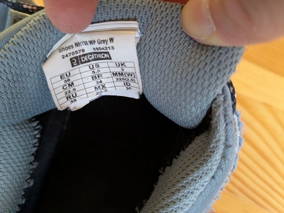 Buty trekkingowe damskie Quechua NH150 WP wodoodporne r. 36 stan bdb