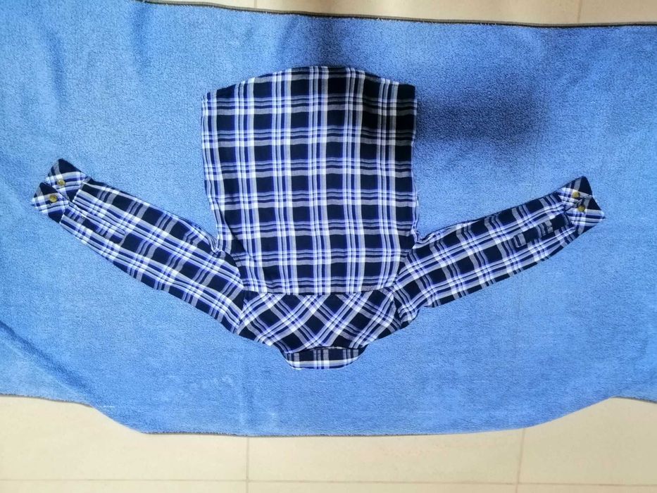 Camisa xadrez, BS, 24-36 meses