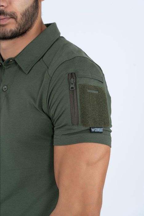 Футболка військова Пoлo Combat Tactikal хакі XL - 3XL