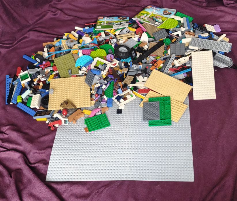 LEGO mix 2,1kg + płytka 48x48