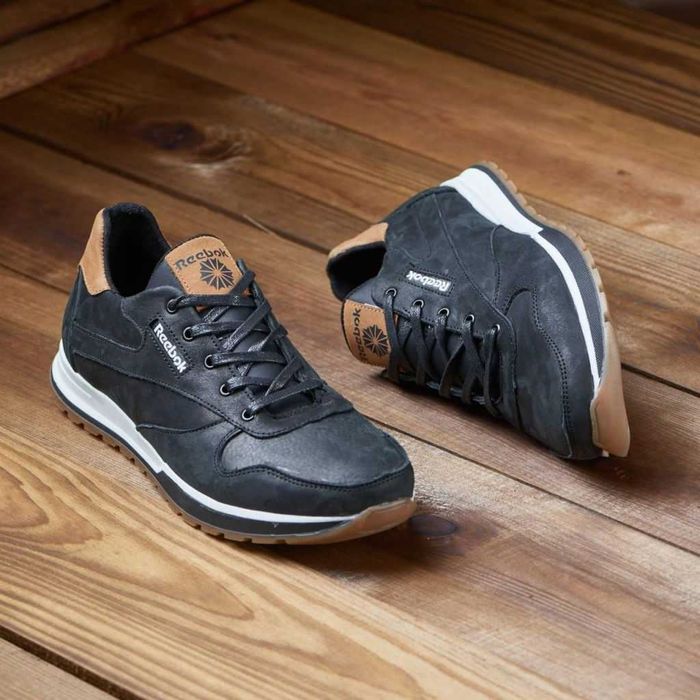 Чоловічі кросівки з натуральної шкіри Рибок REEBOK осінь весна, топ як