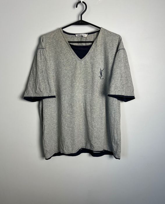 Tshirt Yves Saint Laurent YSL grey Koszulka