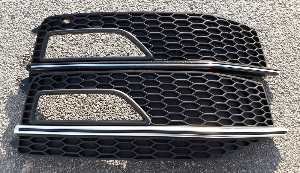 Решітка Audi a4 b8 sline s-line в бампер решетка а4 б8 Ауди ауді фара