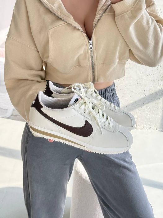 WOW! Nike Cortez Light Beige / Brown 36 37 38 39 40 41 42 43 44 найк кортез бежеві коричневі