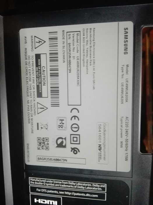 smart Tv Samsung curva peças