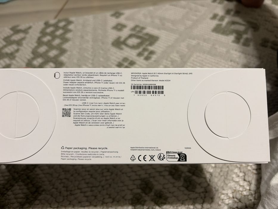 Apple watch SE 3 40mm Starlight S8 m/L gps