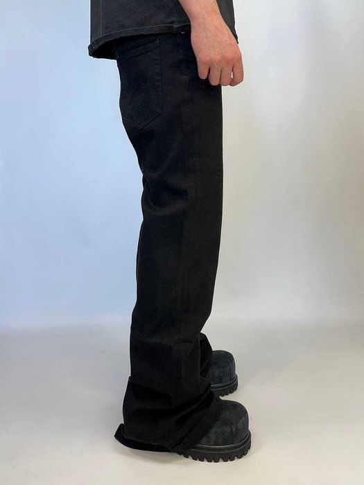 Rick Owens DRKSHDW клеш чорні джинси banana boot cut M штаны джинсы С