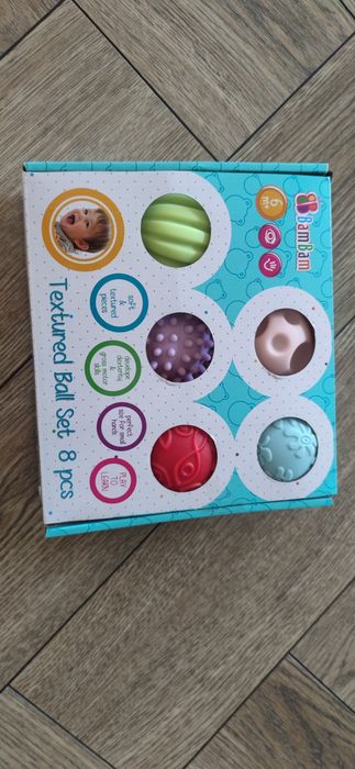 NOWE BamBam, kule sensoryczne, zestaw, 8 szt