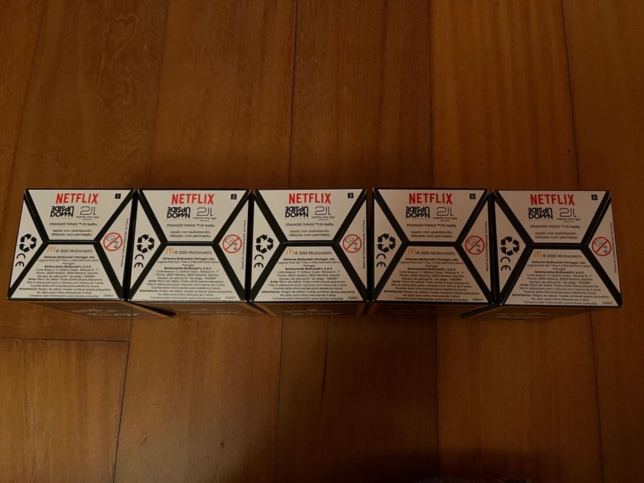 Coleção completa Stranger Things McDonald's 6 figuras novas com caixas