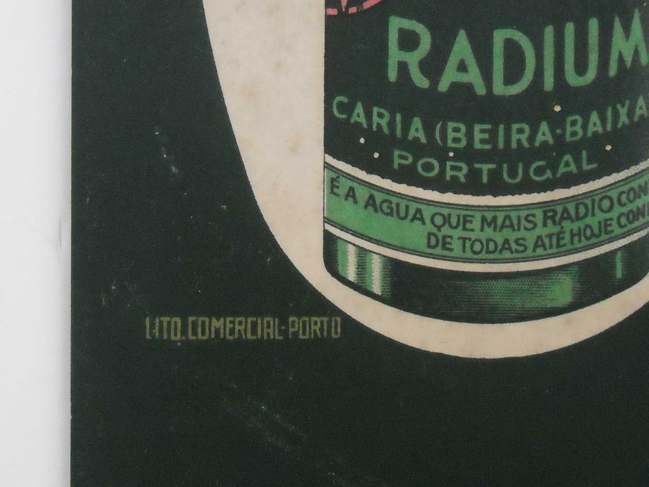 Água Radium - Cartaz Publicitário - Termas de Caria, 1930