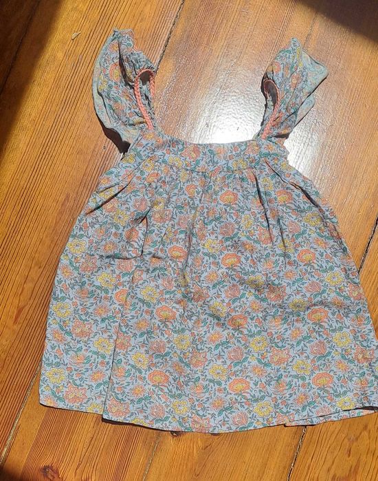 Top alças florido Kiabi 12 anos