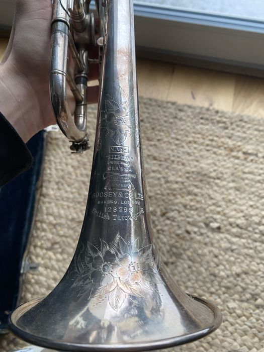 Trąbka Silbron Boosey&Co strój A/Bb z BRĄZU, kornet