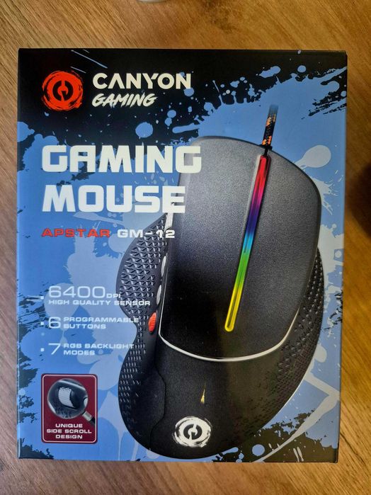 Ігрова мишка Canyon Apstar USB Black (CND-SGM12RGB) Київ