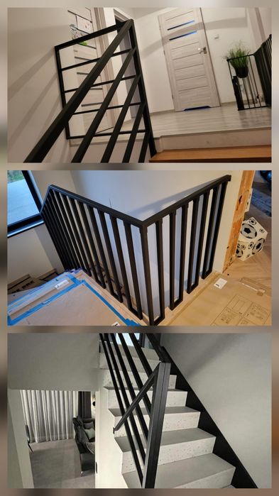 Balustrada metalowa.