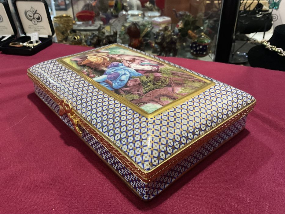 Caixa joias porcelana T.21x14 cm