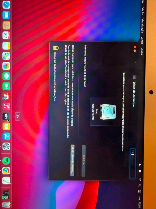 Macbook a funcionar bem