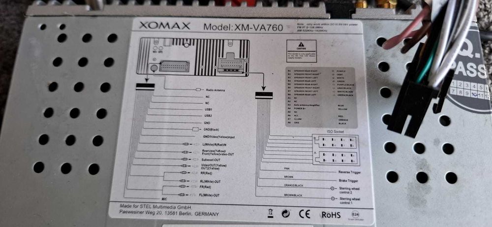 Radio samochodowe XOMAX XM-VA760 2GB,RAM,32 GB,ROM