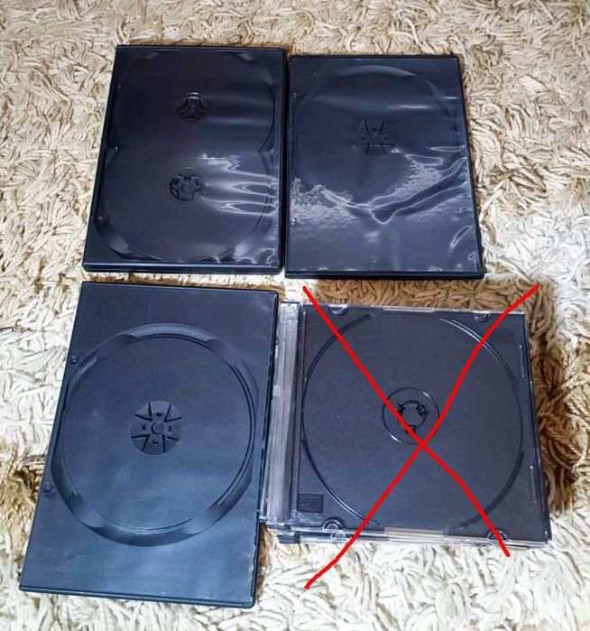 Коробки пластик Нові DVD,CD дисків-на 1,2,4 диска,конверти 1, 2