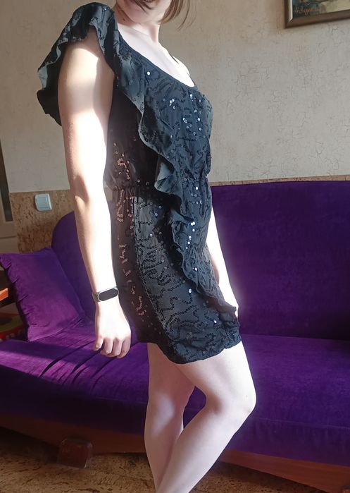 Платье на выпускной чёрное мини