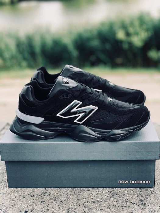 New Balance Gore-Tex WaterProof Termo Кросовки мужские черные Нью беланс топ качество Ньюбелансы 9060 NB Прочные легкие красивки Кросовки кожаные
