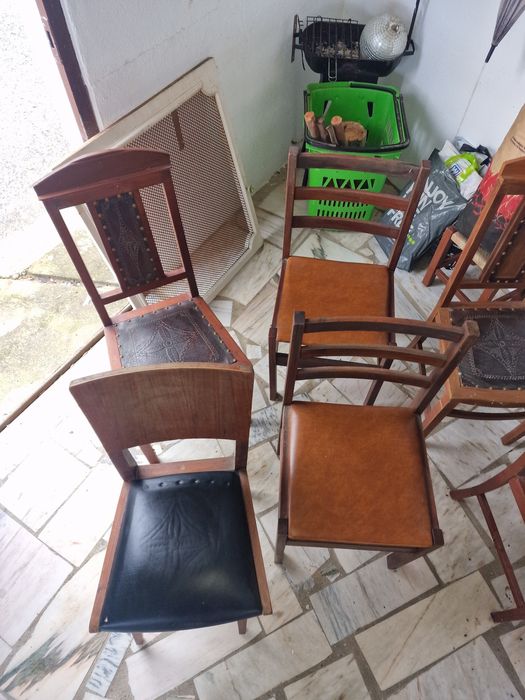 Cadeiras Madeira - 8 Oito