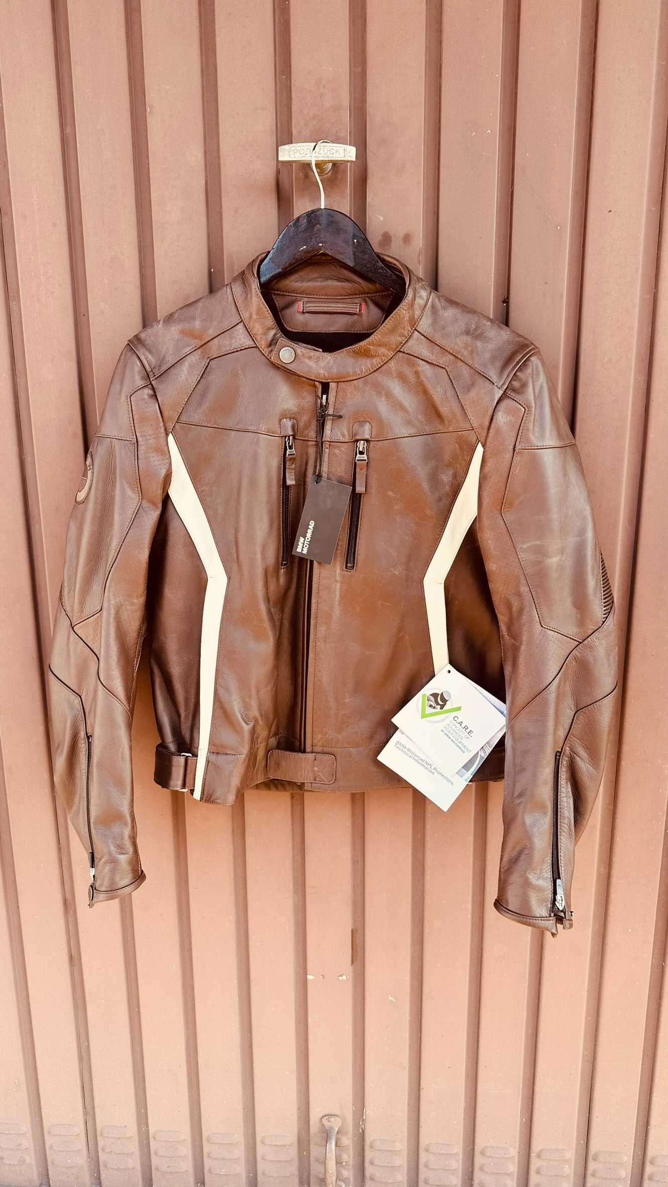 Nowa Kurtka Motocyklowa Skora BMW Motorrad Double R Br zowa M ska r 50 Katowice rodmie cie OLX.pl