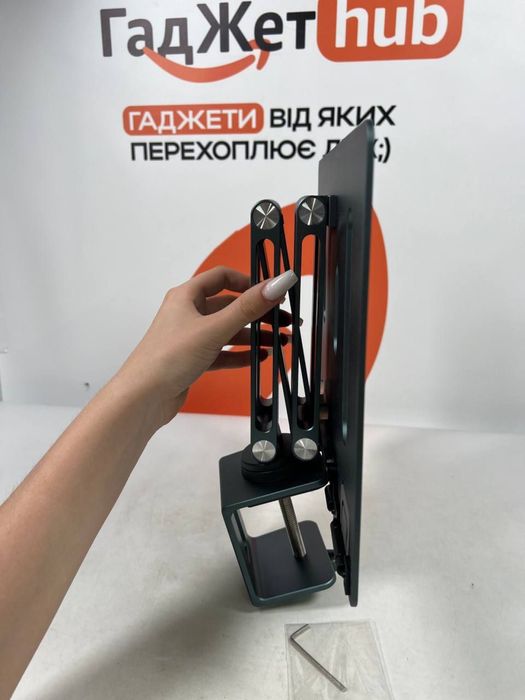 Настільне кріплення для ноутбука з поворотом на 360°, регульований затискач для підставки для ноутбука