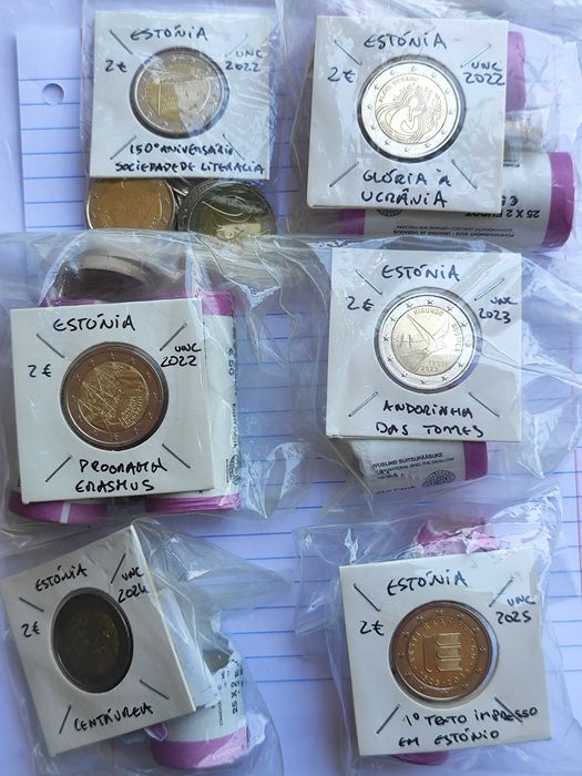 Moedas NOVAS de 2€ Comemorativas (Vários Países)