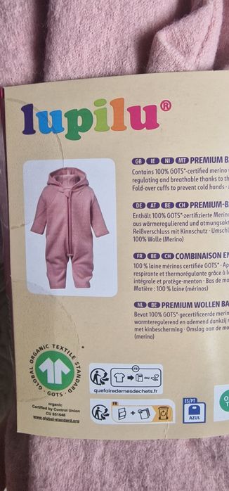 Wełniany kombinezon jesienny dziecięcy 100% merino
