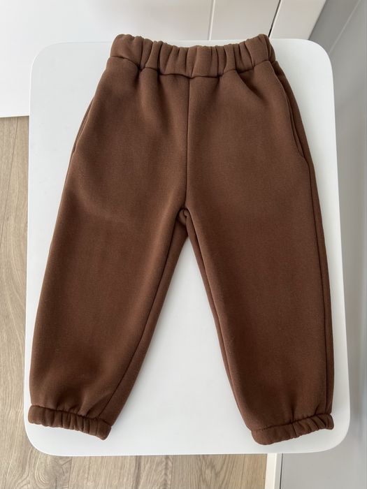 Якісний теплий костюм на флісі шоколадний, 98, 104, 110