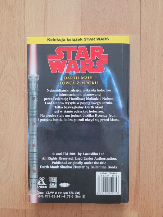 Książka Star Wars Darth Maul łowca z mroku