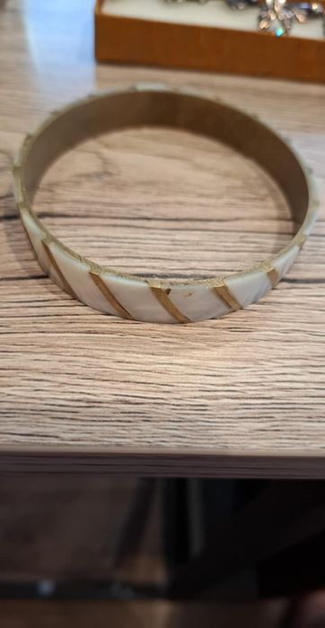 Bransoletka z mosiądzu PRL